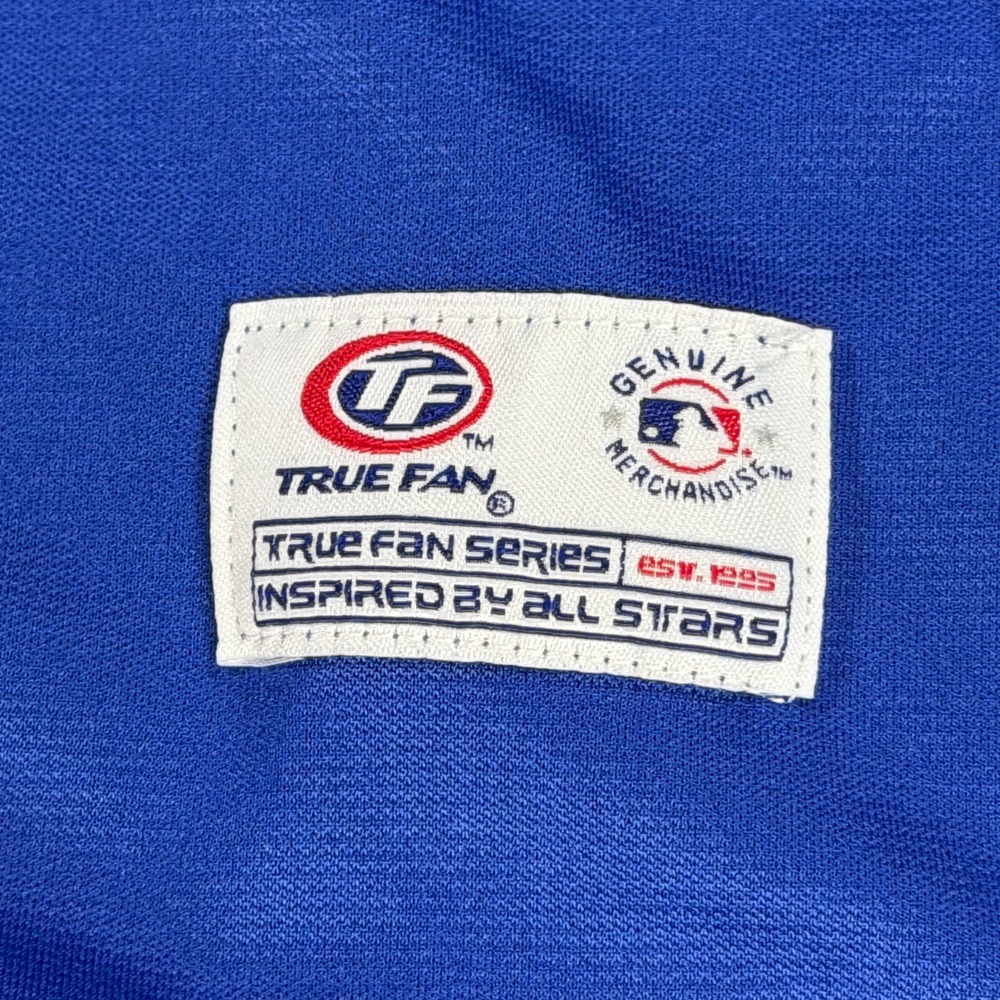 True Fan‎ Los Angeles Dodgers MLB Baseball Jersey Blue White Mens Large LA Logo - Picture 3 of 9